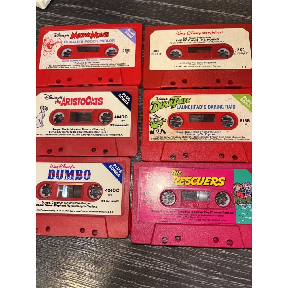 Lot of 6 Disney Storyteller Cassette Tapes
